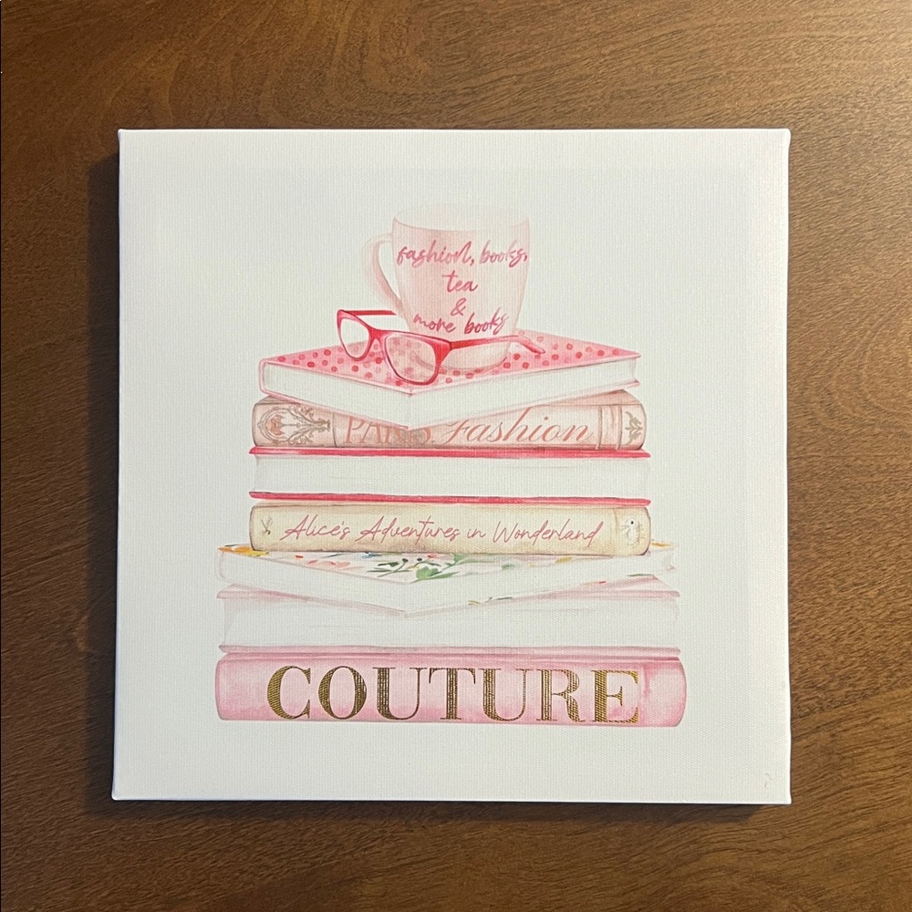 Chic Pink Fashion Canvas Art Set